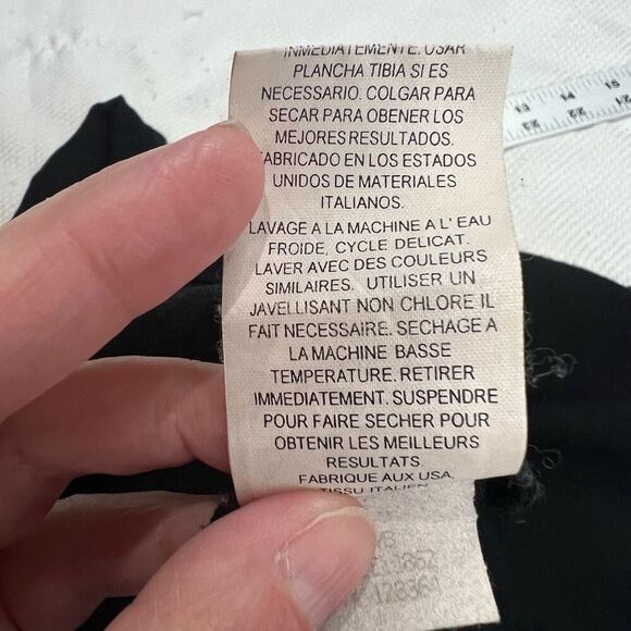 Eileen Fisher Viscose Linen Blend Black Oversized Lagenlook Button Front Top S - Picture 8 of 8